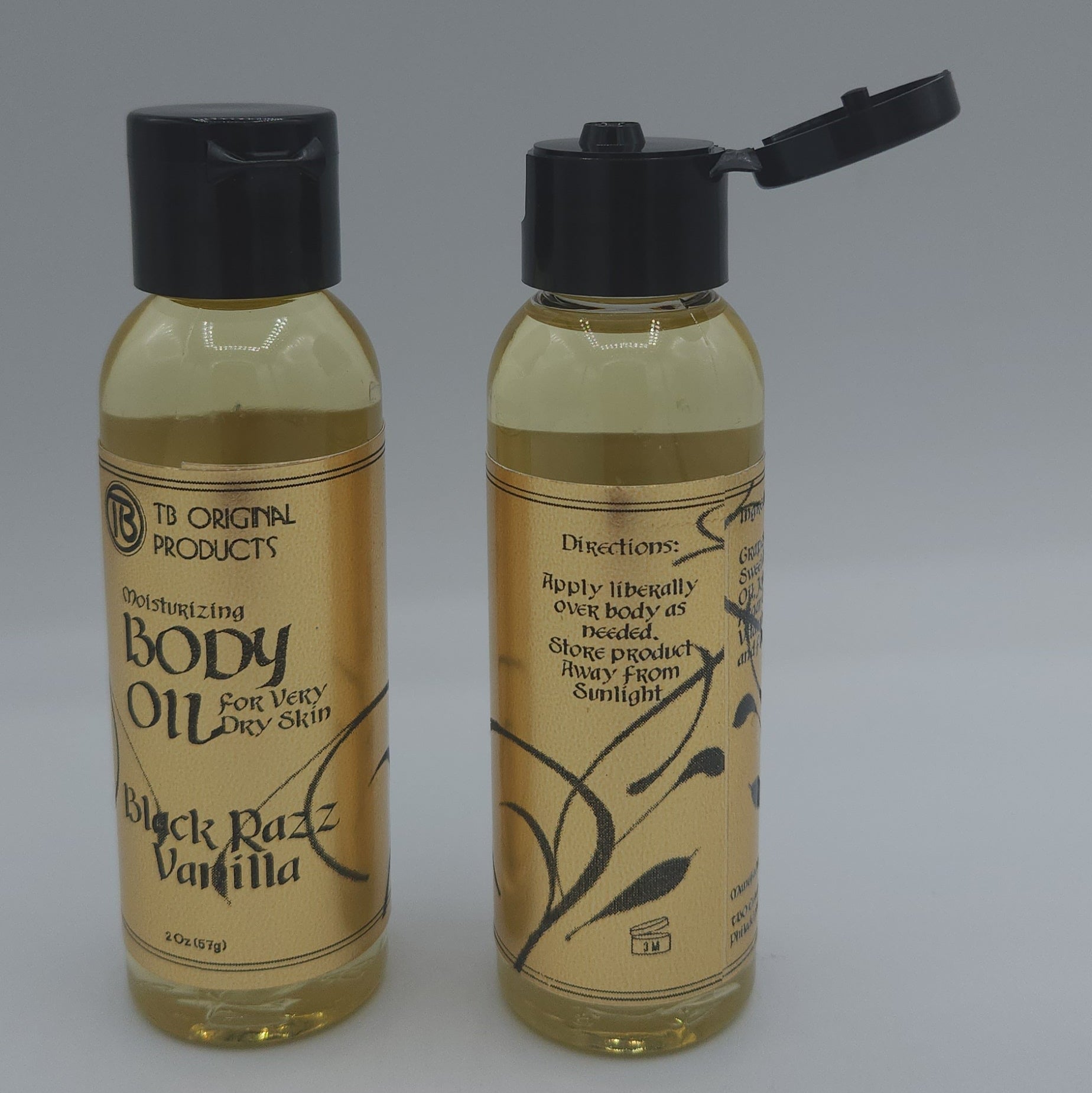 Black Razz Vanilla Moisturizing Body Oil